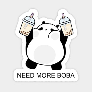 Chubby Little Panda Needs More Boba! Sticker